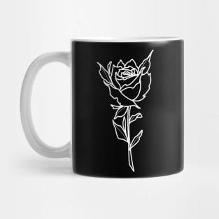 White rose 1 Mug